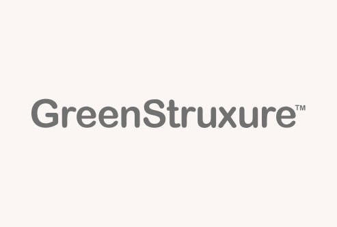 Green Struxure logo. 