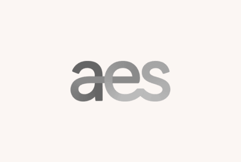 AES logo. 